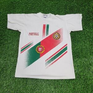Vintage Portugal Soccer Shirt Medium 21x26 Football